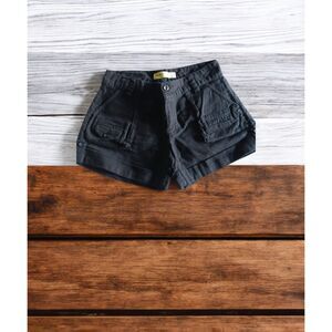 Old Navy Black Ultra Low Waist Shorts Size 6